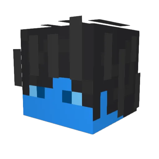 Samuelarity Minecraft avatar head, 3D render