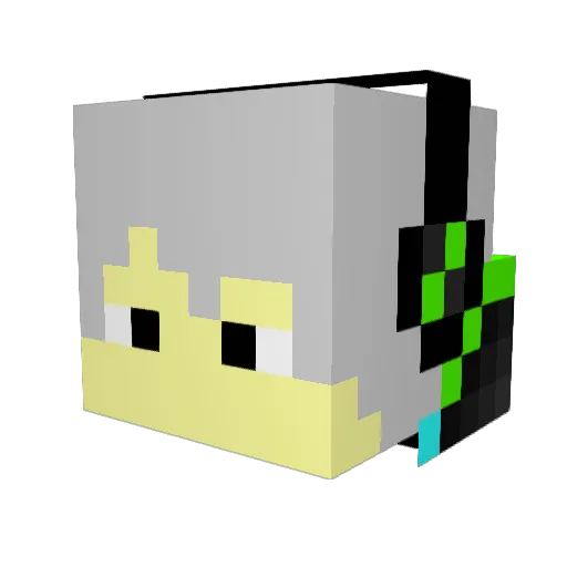 Samuelito3009F Minecraft avatar head, 3D render