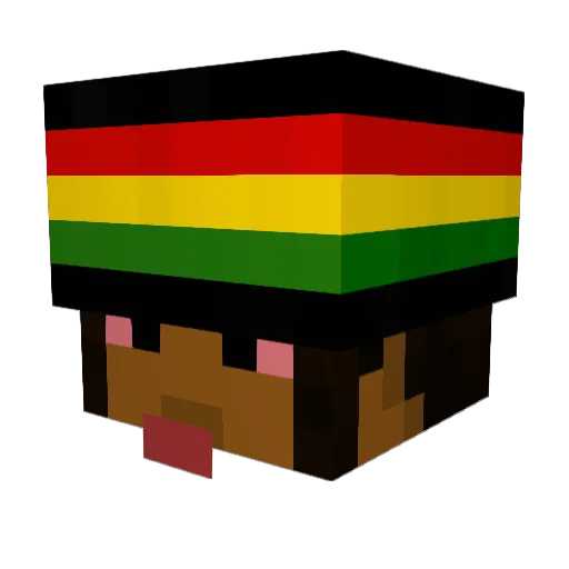 Samuelius Minecraft avatar head, 3D render