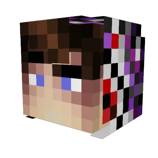 Samuelr7 Minecraft avatar head, 3D render