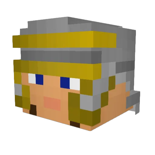 Samuelthe5th Minecraft avatar head, 3D render