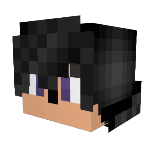 SamugaSs Minecraft avatar head, 3D render