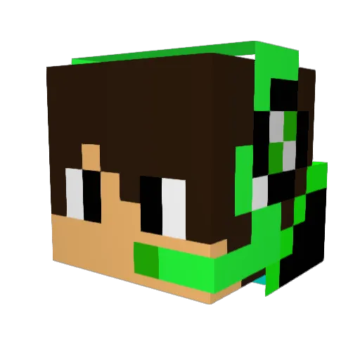 Samulelsam Minecraft avatar head, 3D render