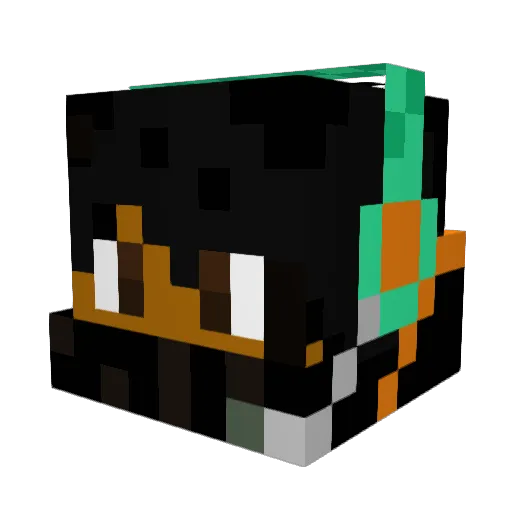 Samuninja2547 Minecraft avatar head, 3D render