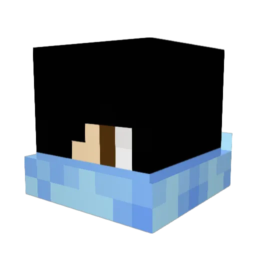 Samunodo Minecraft avatar head, 3D render