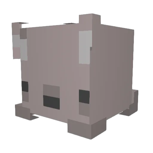 Samunu Minecraft avatar head, 3D render
