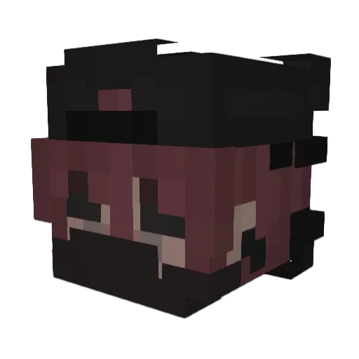Samurai20156 Minecraft avatar head, 3D render