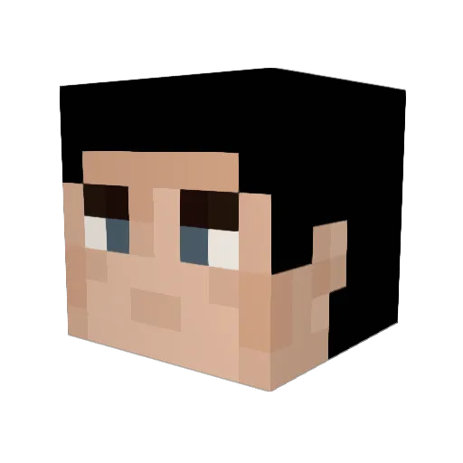 Samurai966 Minecraft avatar head, 3D render