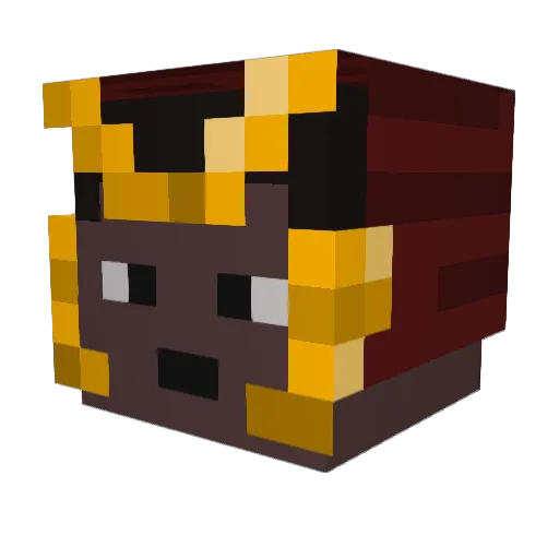SamuraiBlakk Minecraft avatar head, 3D render