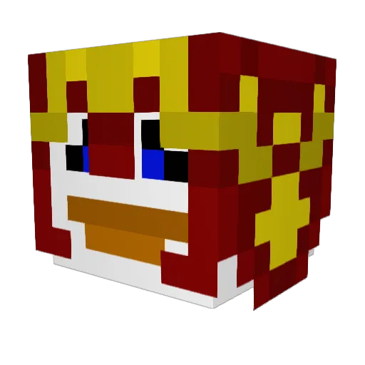 SamuraiGoose Minecraft avatar head, 3D render