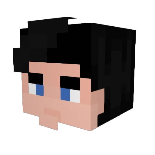 SamuraiNugget1 Minecraft avatar head, 3D render