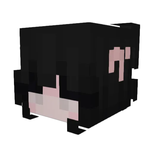 SamuraiSamra Minecraft avatar head, 3D render