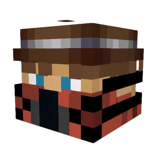 SamuraiSav Minecraft avatar head, 3D render