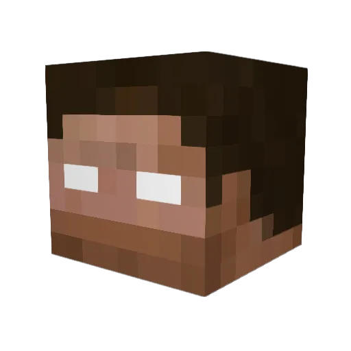 SamuraiWatcher Minecraft avatar head, 3D render