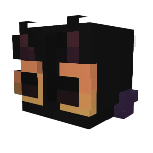 SamuraiX3 Minecraft avatar head, 3D render
