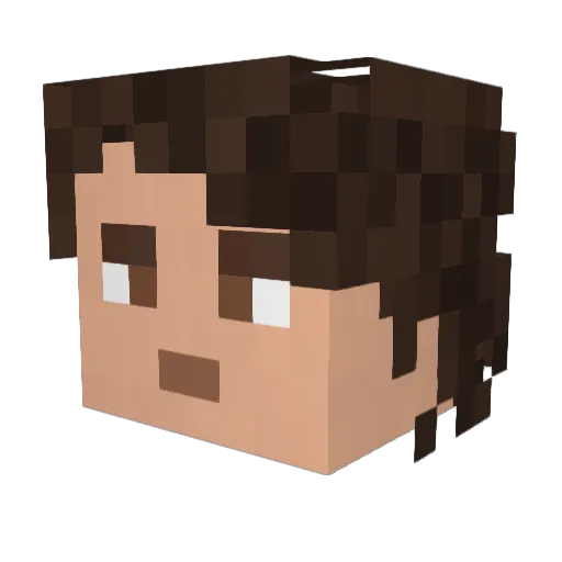 Samurai_559 Minecraft avatar head, 3D render