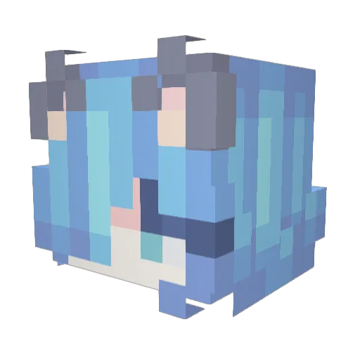 Samurai_Cody Minecraft avatar head, 3D render