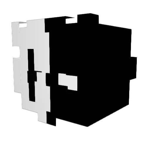 Samurai_POL Minecraft avatar head, 3D render