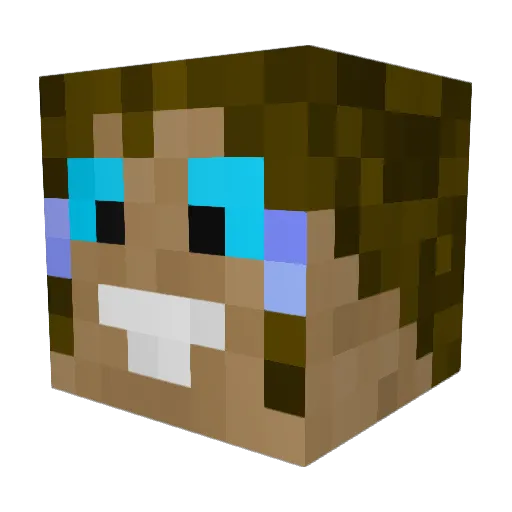 Samuraicapoei Minecraft avatar head, 3D render