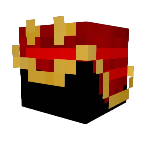 Samuraijunior Minecraft avatar head, 3D render