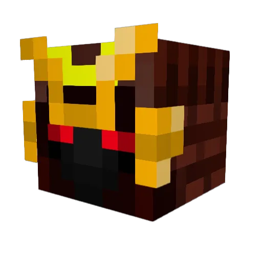 Samuraisb Minecraft avatar head, 3D render