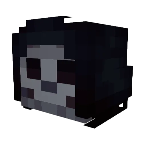 Samurashka Minecraft avatar head, 3D render