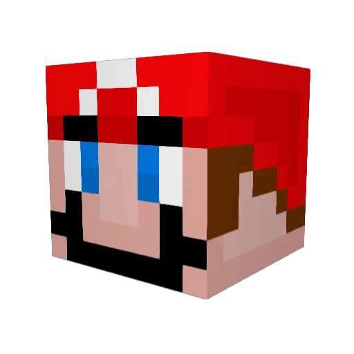 Samurau_Ninja Minecraft avatar head, 3D render