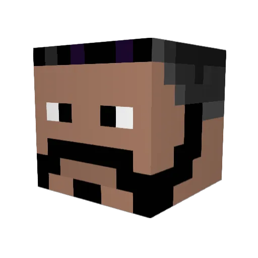 Samuray30564 Minecraft avatar head, 3D render