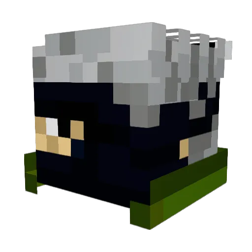 Samuri789 Minecraft avatar head, 3D render