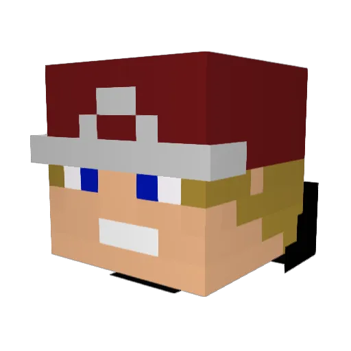 Samus2594 Minecraft avatar head, 3D render