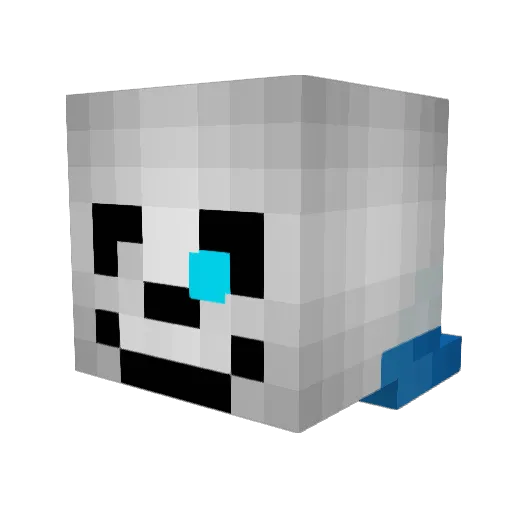 Samvoll50 Minecraft avatar head, 3D render