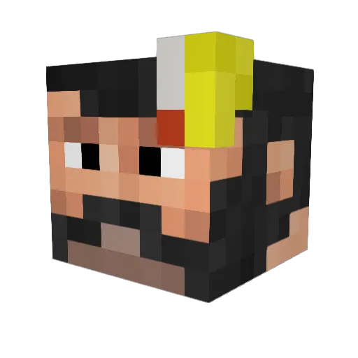 Samwiz1 Minecraft avatar head, 3D render