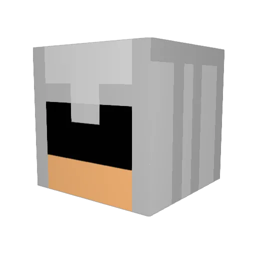 Samwsie Minecraft avatar head, 3D render