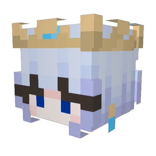 Samy_Copito Minecraft avatar head, 3D render