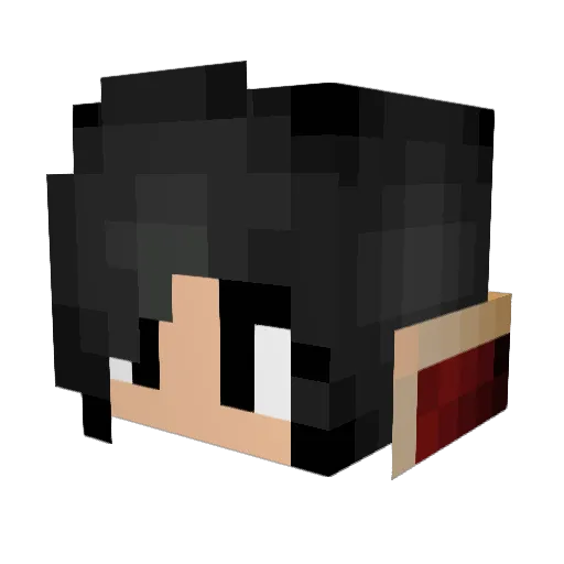 Samy_Wolf Minecraft avatar head, 3D render