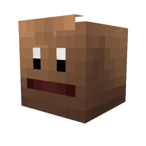 Samylam Minecraft avatar head, 3D render