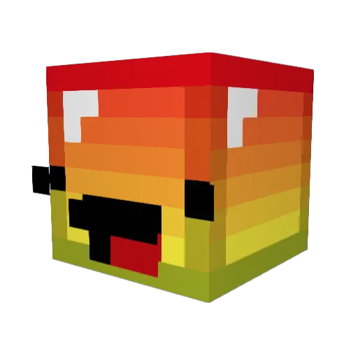 Samytheboss Minecraft avatar head, 3D render