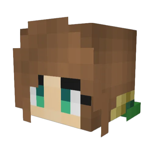 Samz444 Minecraft avatar head, 3D render