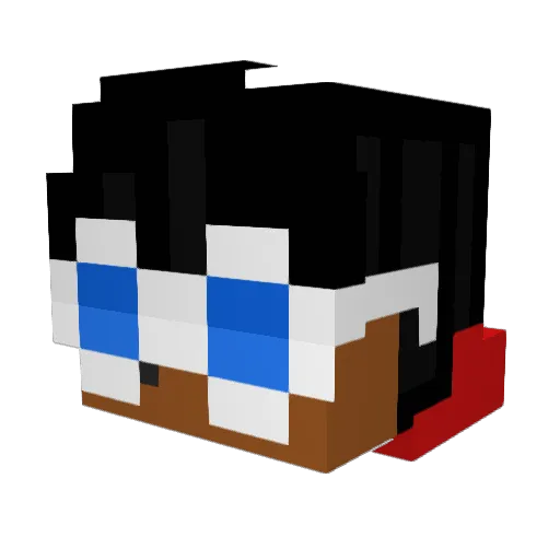 Samzman3590 Minecraft avatar head, 3D render