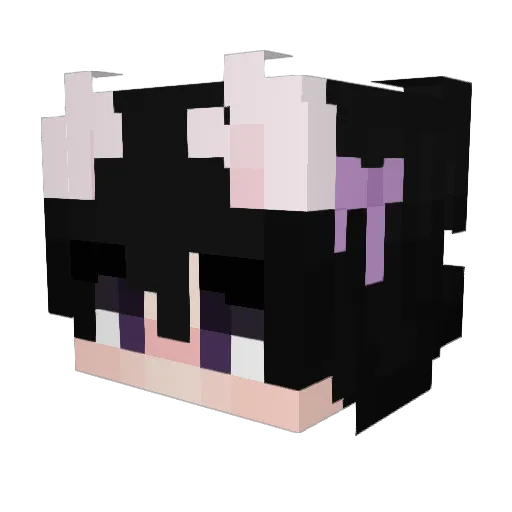 San1ada Minecraft avatar head, 3D render