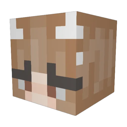 San3isc Minecraft avatar head, 3D render