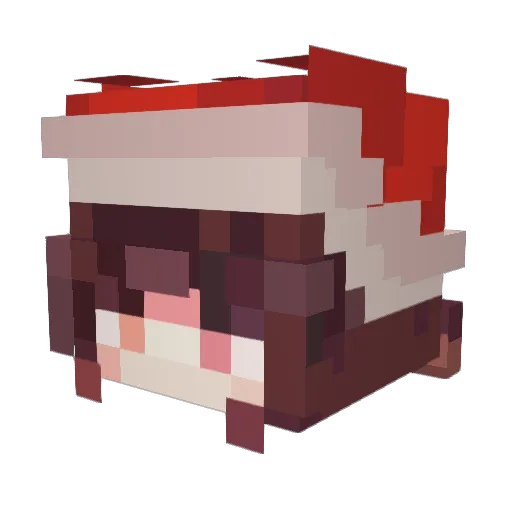 San7God Minecraft avatar head, 3D render