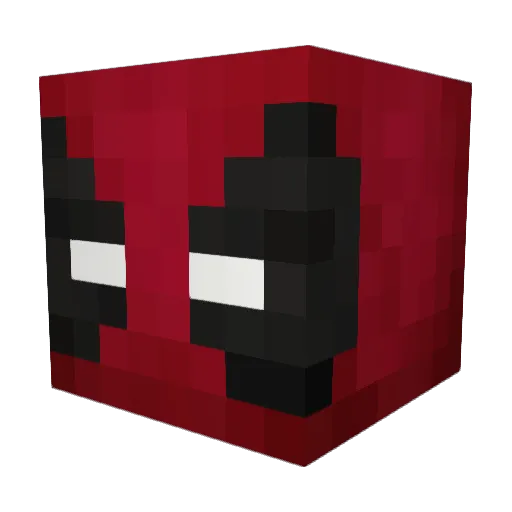 San Minecraft avatar head, 3D render