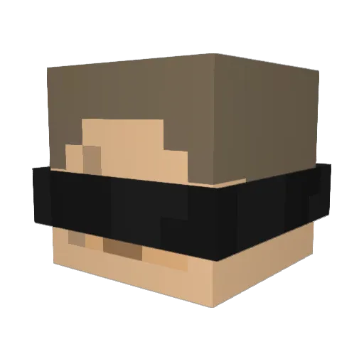 SanArcus Minecraft avatar head, 3D render