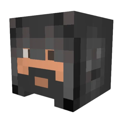 SanGio7 Minecraft avatar head, 3D render