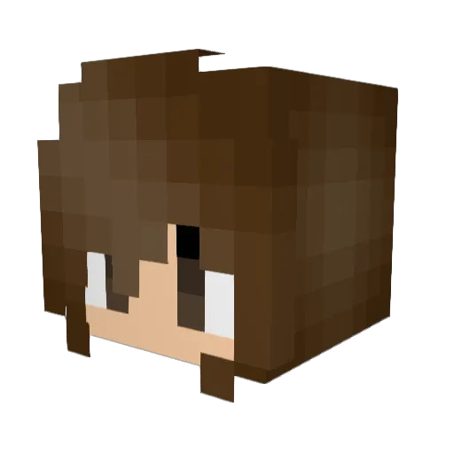 SanKaz Minecraft avatar head, 3D render