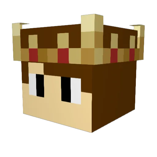 SanMat7 Minecraft avatar head, 3D render