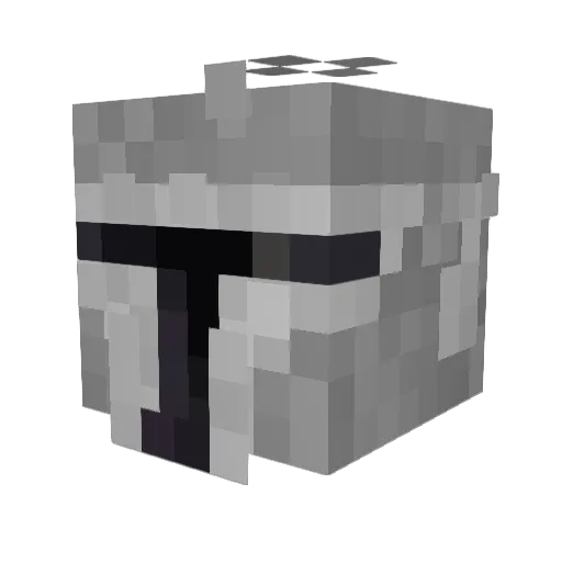 SanTacoBell Minecraft avatar head, 3D render