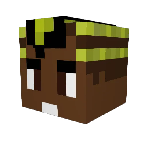 SanThijm Minecraft avatar head, 3D render
