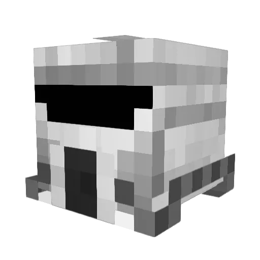 Sanaell Minecraft avatar head, 3D render